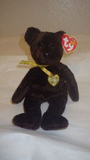 Ty Beanie Babies 10 Year Anniversary 2003 “SIGNATURE BEAR” the Brown Bear Cute