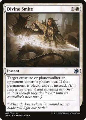 DIVINE SMITE x4 mtg NM-M Adventures in The Forgotten Realms 4 Unc