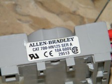 ALLEN BRADLEY 700-HN125 Relay Base Ser A 10A 600V
