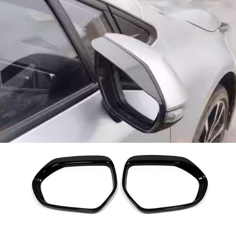 For Toyota Corolla 2019-2025 Bright black Rain Eyebrow Trim 2pcs
