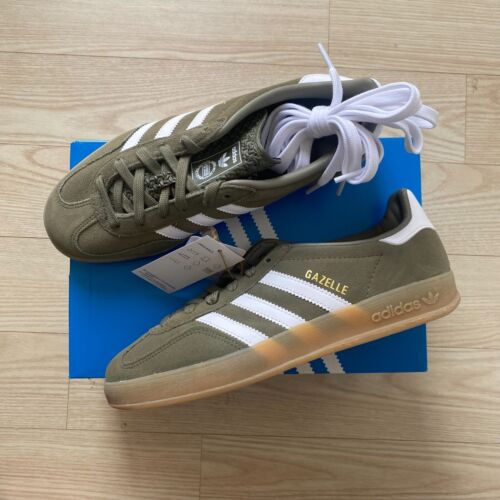 Adidas Gazelle Interior Olive Strata Blanco Hombre Mujer Tenis ✅Múltiples Tallas - Imagen 2 de 20