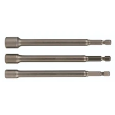 Wiha 70493 Nut Setter Magnetic 3 Piece Set 1/4, 5/16 & 3/8 x 12'' OAL on 1/4" He