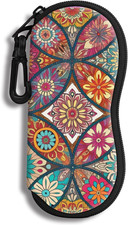 Sunglasses Soft Case Ultra Light Neoprene Zipper Eyeglass Case With Belt Clip