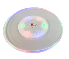Light-Up LED 4 inch Coaster With Color Changing Effects Set of 2