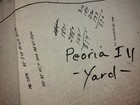Peoria Ill Railroad Yard Map Vintage Two Color 61" Long — photo 1