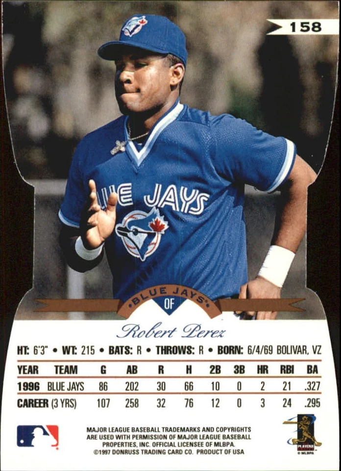 1997 Leaf Fractal Matrix Die Cuts #158 Robert Perez BX - NM-MT - Image 2 of 2