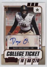 2021 Contenders Draft Picks College Game Ticket Red Dayo Odeyingbo #232 Auto 7eo