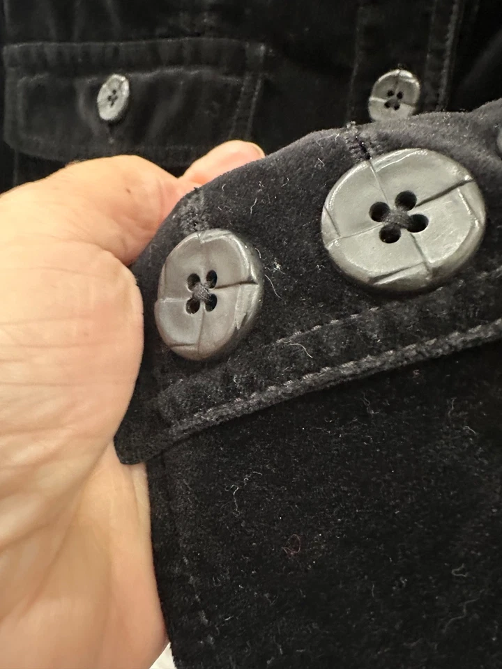 CABI Velvet Velour Blazer Jacket Black Size S - Image 4 of 4