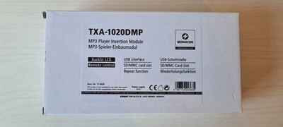 Monacor TXA-1020DMP, MP3-Spieler-Einbaumodul, Neuware