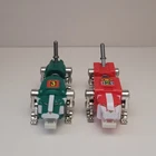 Vintage LJN Voltron Green & Red Lion Force Toy Pullback Figures 1984 Macao