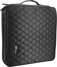 200 Capacity CD/DVD Case Holder Portable Wallet Disc Storage Binder Nylon CD Bag