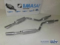 Imasaf Auspuff Endtopf Set Links + Rechts für Fiat Dino Coupe 2.4 1969-1972