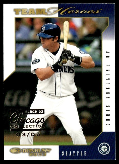 2003 Donruss Team Heroes Chicago Collection Chris Snelling 3/5 #451