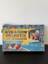 Vintage 1960s Chad Valley Give-A-Show Projector G.321R w/ Original Box Untested