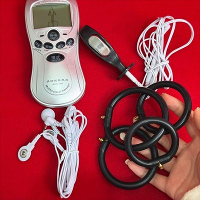 Männliche E-Stim Schock Therapie Penisring Gerät Verbesserung Vergrößern Reizung