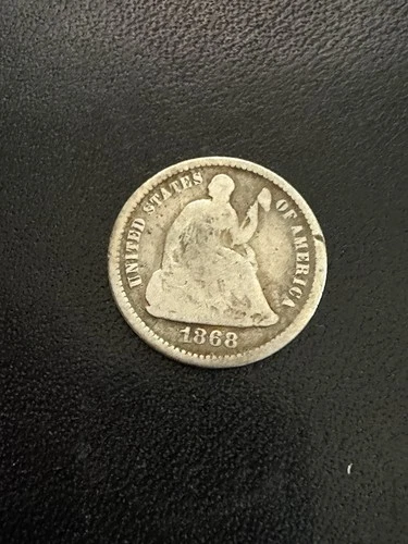 1868 Seated Liberty Half Dime