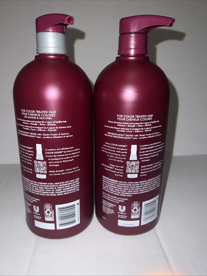 Champú y acondicionador Nexxus Color Assure JUEGO DE 2 botellas 32 fl oz cada una NUEVO Foto 2 de 2