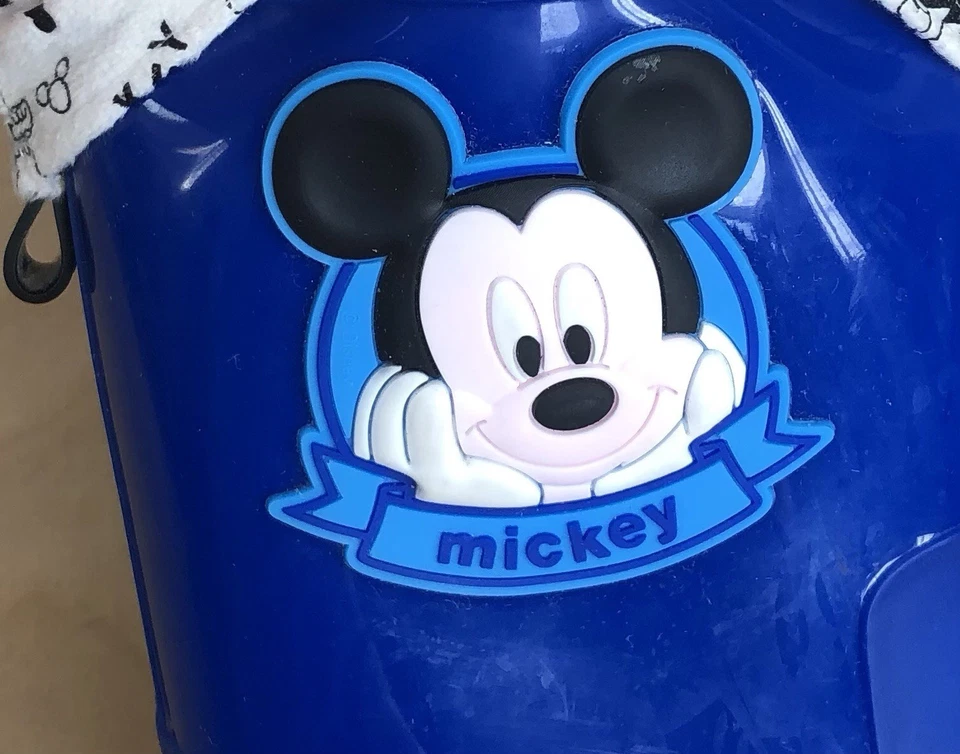 Disney Mickey Mouse Botas de Lluvia Azul Blanco Goma Ropa Exterior Niños EUR Talla 31 Foto 4 de 4