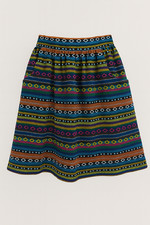 Louche Mini Skirt Size 8–10 Multicolour Tribal