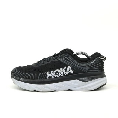 Hoka One Damen Bondi 7 Sneaker Schwarz Mesh Low-Top Laufschuh EU 40 2/3