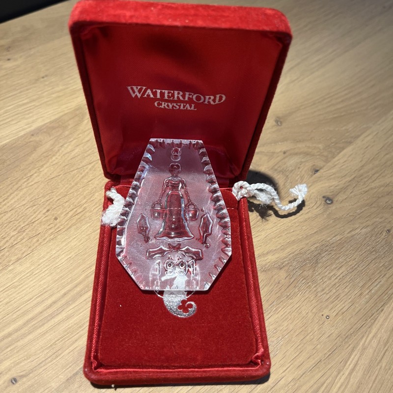 Waterford Crystal Twelve Days of Christmas ornament 1991 ORIG.CASE, AND BAG