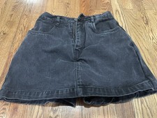 Vintage Y2K Women  s Jordache Jean Shorts Skirt Denim Black Size 11/12