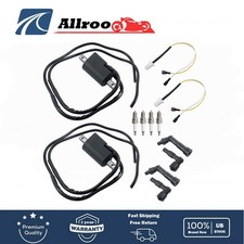 For Yamaha XJ650 1980-83 XJ650L 81-83 XJ650R 82 Ignition Coil Spark Plug & Caps