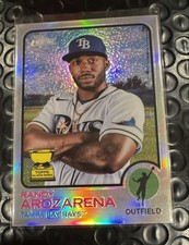 2022 Topps Heritage - Randy Arozarena #55 Chrome Refractor /673 #572 TB Rays