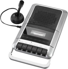 Portable Cassette Player Tape Recorder. Record to Cassettes via Mic or Aux In