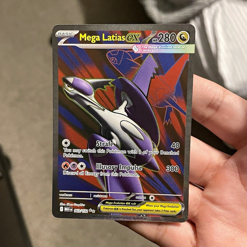 The Pokémon Company Mega Latias EX 163/132 Me01 UR Full Art Holo EN 280HP