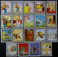 ARABIE du SUD EST - FUJEIRA - WALT DISNEY oblitéré CACHET à DATE (2)