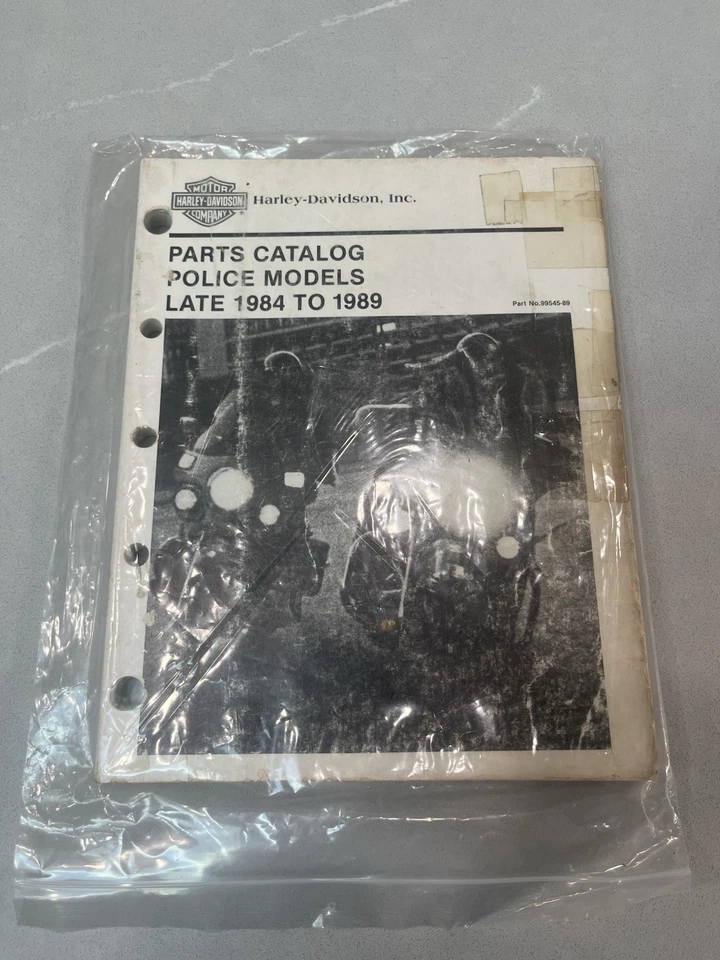 Catálogo de piezas Harley Davidson modelos policiales finales de 1984 a 1989 Foto 4 de 4