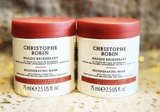 2x~Christophe Robin~Regenerating Mask w/ Prickly Pear Oil~2.5oz ea~Travel Sz~New