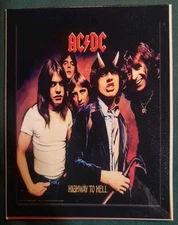 AC DC Highway To Hell  Vinyl sticker +UV RESIST CLEAR COAT +LAMINATED