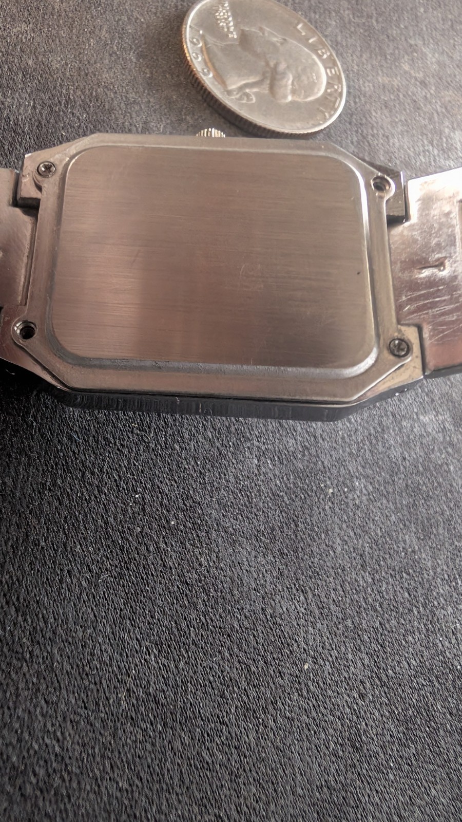 Geneva Quartz Rectangular Silver Tone Watch Cryst… - image 14