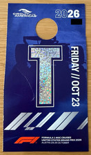 Official Parking Pass for Lot T Austin COTA Formula One F1 Race FRIDAY OCT 23