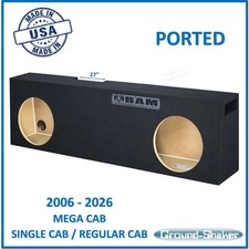 2006-2026 Dodge Ram Single Cab Sub Box Dual Ported Subwoofer Enclosure