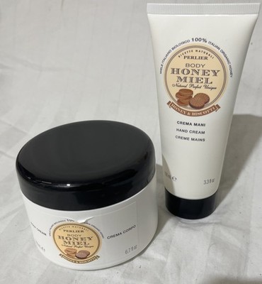 NEW PERLIER BODY HONEY MIEL BODY CREME AND HAND CREME FULL SIZED