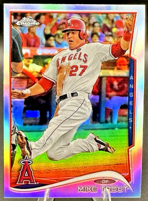 2014 Topps Chrome Mike Trout #1 Refractors - Angels