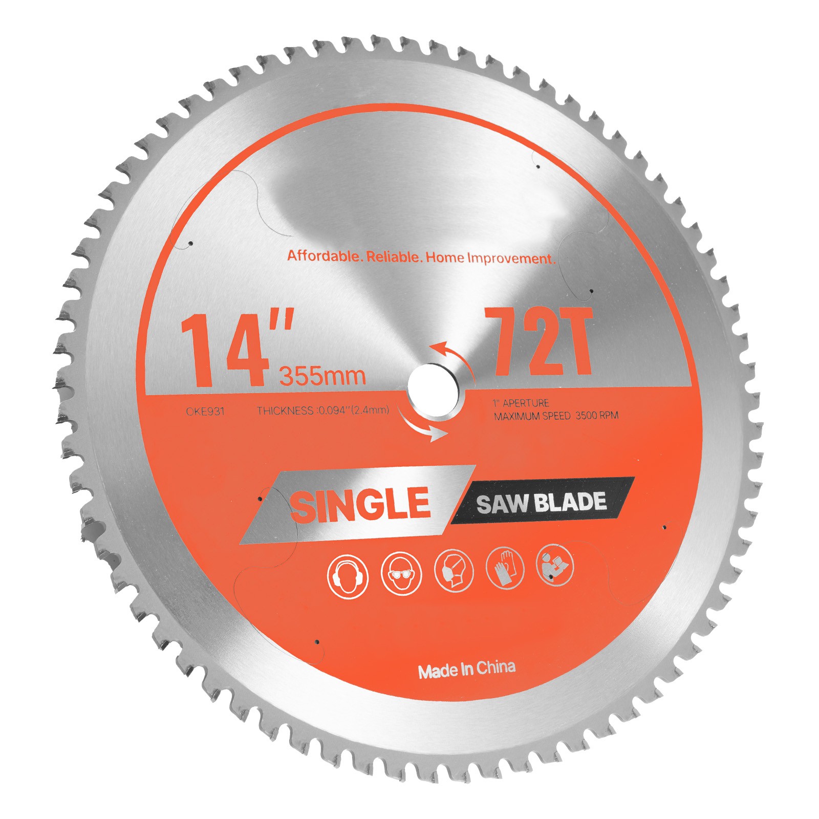 Uimoso Circular Saw Blade for Metal Cutting, 14-Inch, 72 Teeth