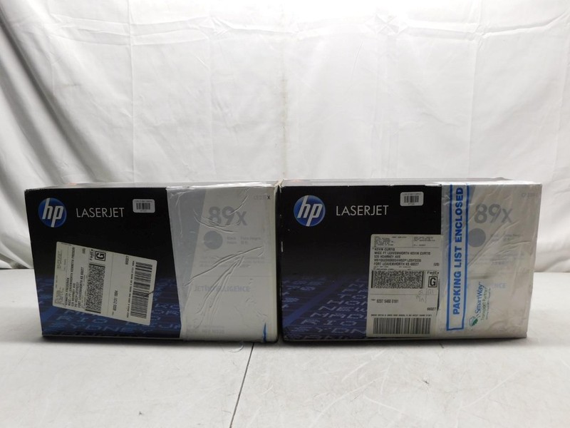 Lot of 2 New HP 89x Black Toner Cartridges #32 (LVRC-47721,22)