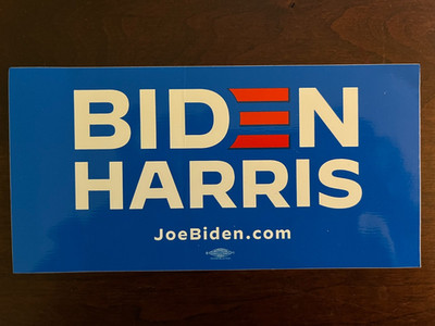 Biden Harris Presidential Campaign Vintage Bumper Sticker-2020