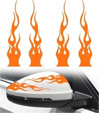 4PCS Stylish Flame Stickers Decals, Weatherproof  Sun Protection Flame Decals f