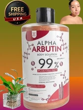 Alpha Arbutin 99% Body Serum Collagen Skin Brightening Serum,500ml USA Stock🇺🇸