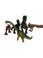 Lot Of 5 Plastic Dinosaurs- See Photos  Description