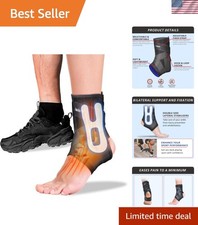 Versatile Ankle Stabilizer with Lace-Up Closure for Injury Recovery   Small Size