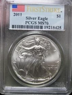 2011 American Eagle Silver 1 Ounce Fine First Strike MS-70 PCGS Coin  ---- #551C