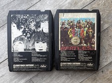 Lot of 2 BEATLES 8-Track Tapes - Sgt. Peppers Lonely Revolver - Not Tested