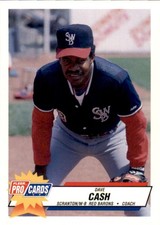 1993 Scranton/Wilkes-Barre Red Barons Fleer/ProCards #2559 Dave Cash Coach Card