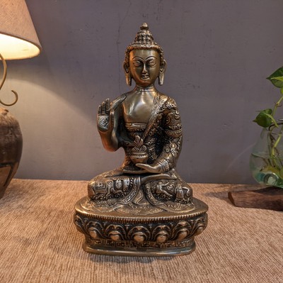 Indian Brass Buddha Statue